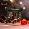 1/2/3Pcs Irish Pub Hanging Decoration Christmas Tree Hanging 3 Layers Wooden 3D Vintage Shop Ornament Retro House Scene Pendant