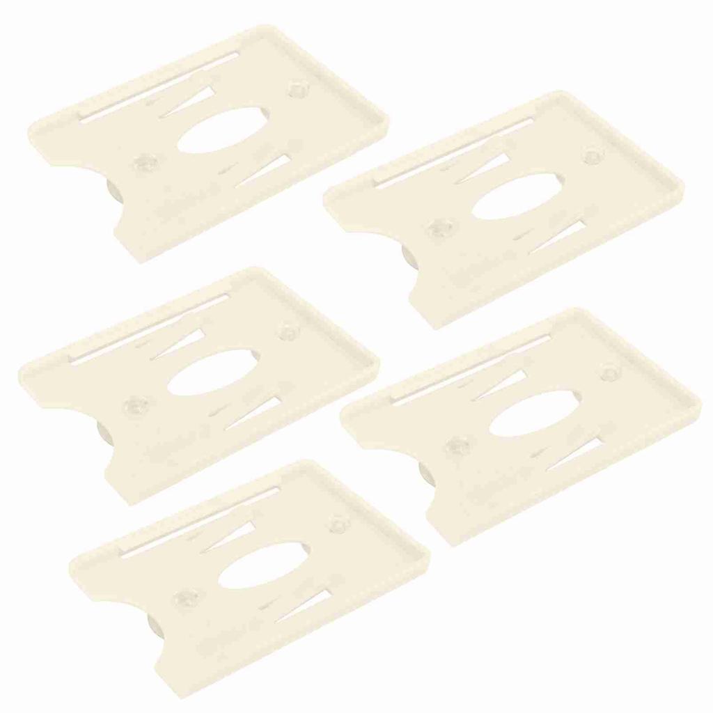 5 Pcs IC Card Holder Windshield Card Display Sleeve for Community Personnel Vehicle Management with Suction Cup