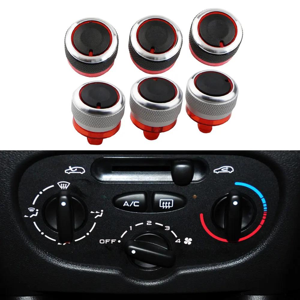 3 Ps for Peugeot 206 207 2006-2011 Air Conditioning AC Knobs Switch Heat Control Buttons Car Mouldings