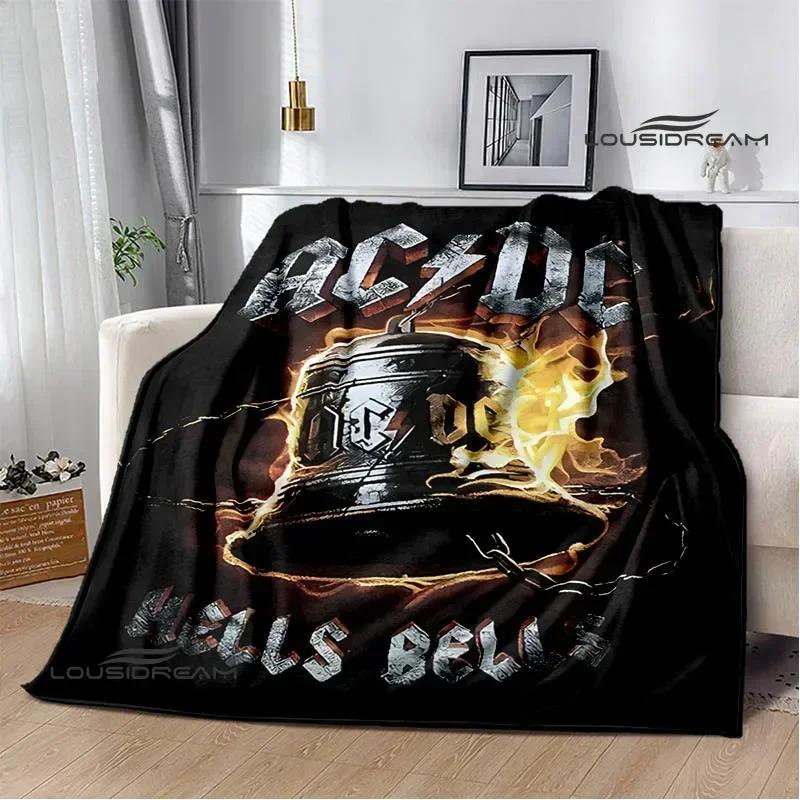 3D Retro Rock band AC/DC printed blanket Picnic blanket Warm Flannel blankets Home bed linings blankets for beds Birthday Gift