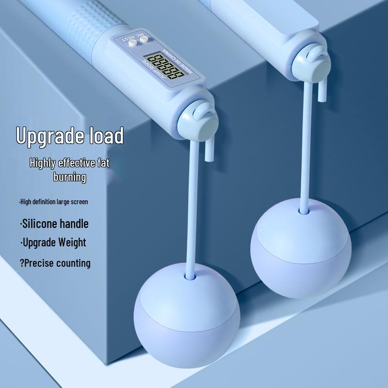 Weighted Cordless Jump Rope with Counting for Professional Aerobic Exercise & Fat Burning