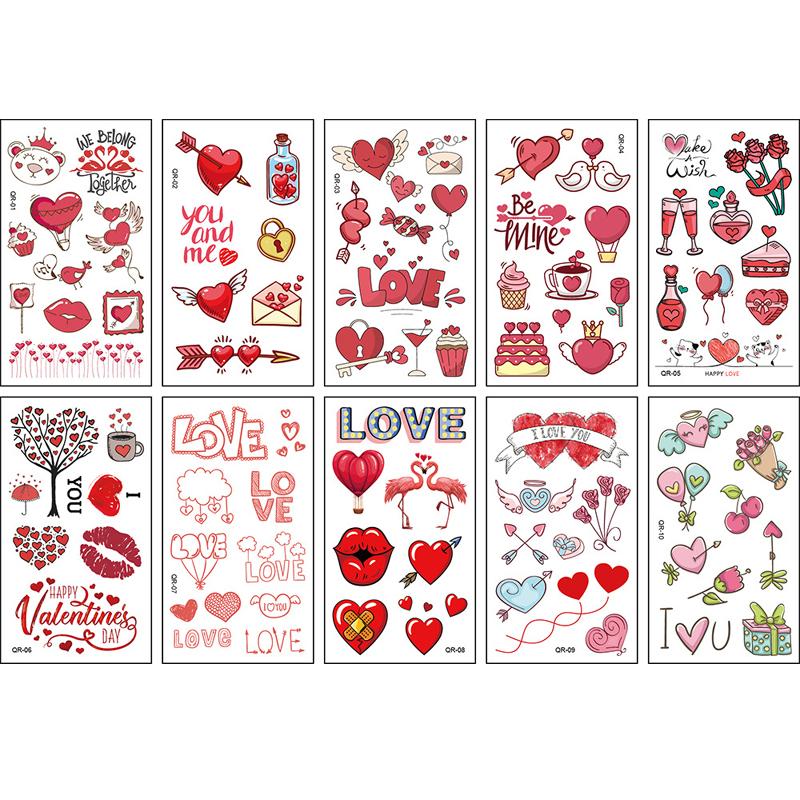 10 Sheets/Set Animal Dinosaur Space Watch Children's Tattoo Stickers Face Arm Body Waterproof Temporary Tattoo for Kids Gift