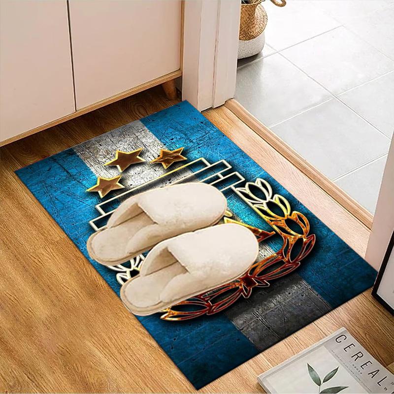Argentina Football club Printed Office Carpet Chair Cushion  Entryway Rug, Rugs for Living Room, Bedroom Christmas gifts