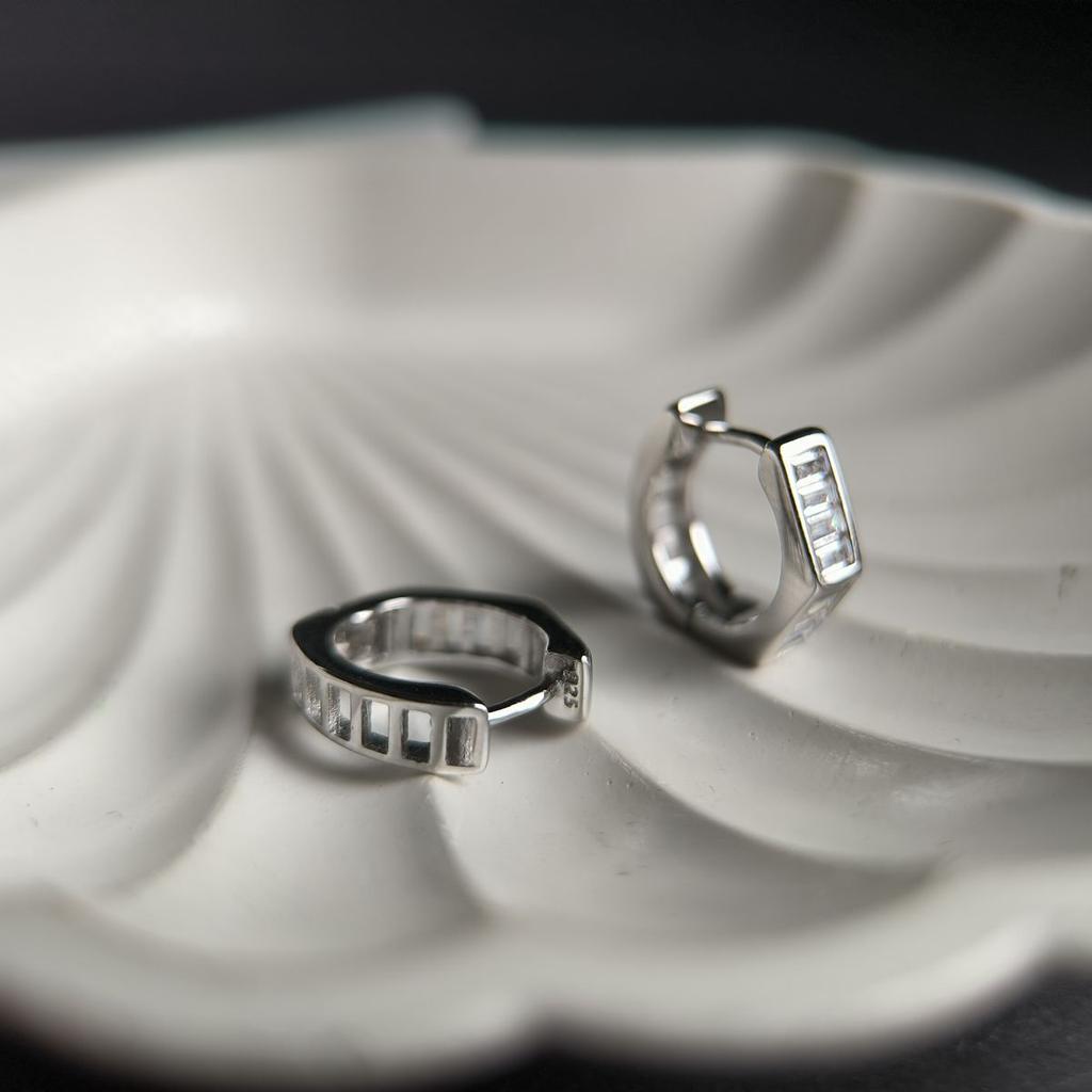 Silver Earrings with Cubic Zirkonia (2184195)
