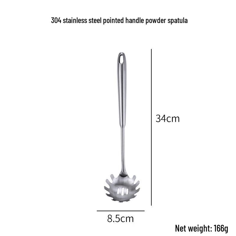 ZISIZ 304 Stainless Steel Pointed Handle Pasta Server