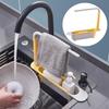 Modern Telescopic Sink Rack Basket Storage Holder Adjustable Dishcloths Organizer Towel Hanger Soap