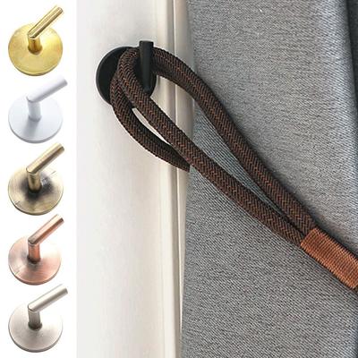 2pcs Durable Hold Modern Curtain Holder Wall Hanger Mounted Metal Hooks Curtain Holdback