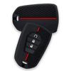 New 3 Buttons Silicone Car Key Cover Remote Control Fobs For Isuzu Dmax D-Max Mux  + D-Max Mu-X 3.0 Mux Accessories Box