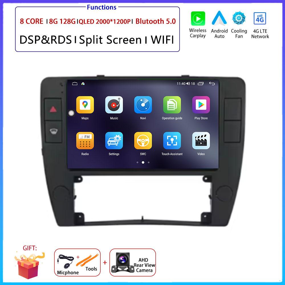 4G Android OS Carplay Auto For Volkswagen Passat B5 2000 - 2005 Car Radio Navigation GPS Multimedia Video Player AMI QLED Screen