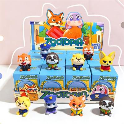 Disney S Adorable Zootopia Complete Toy Set Judy Nick Action Figures Plush Toys and Vinyl Dolls Collectible Anime Cartoon Character Models