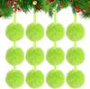 12/24Pcs Christmas Decoration 6Cm Plush Christmas Ball Xmas Tree Ornament For Home Decor Navidad New Year Gift  Accessories
