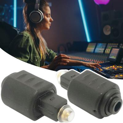 Adapter Audio Glasfaser Rundkopf auf Quadratkopf 3,5 Staubschutz Stabile Übertragung Keine Verzögerung Tragbarer digitaler Audio-Klarheitsadapter