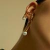 Pearl Ear Clip: Irregular Cold Style No-Piercing Earrings for Women