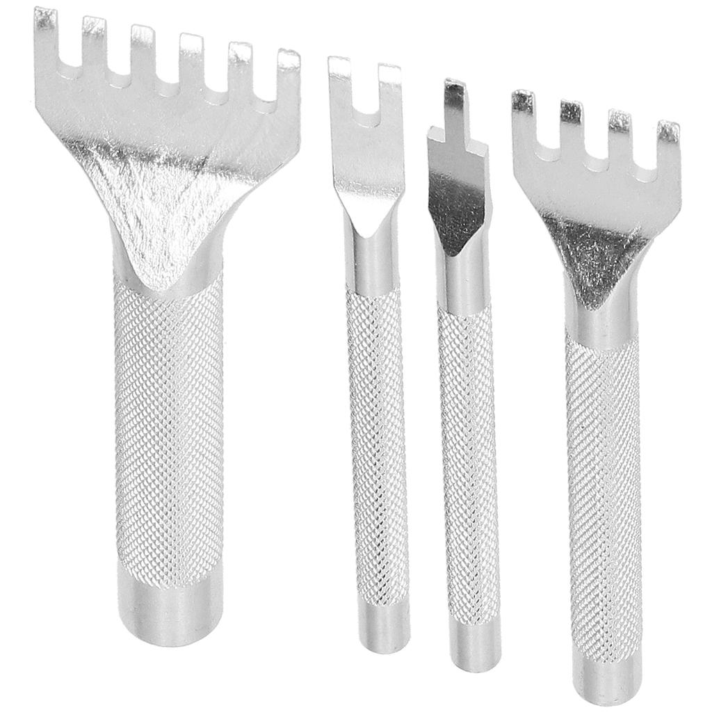 DIY Artificial Leather Tools Prong Punch Hole Stitching Knitting Hand Sewing Tool