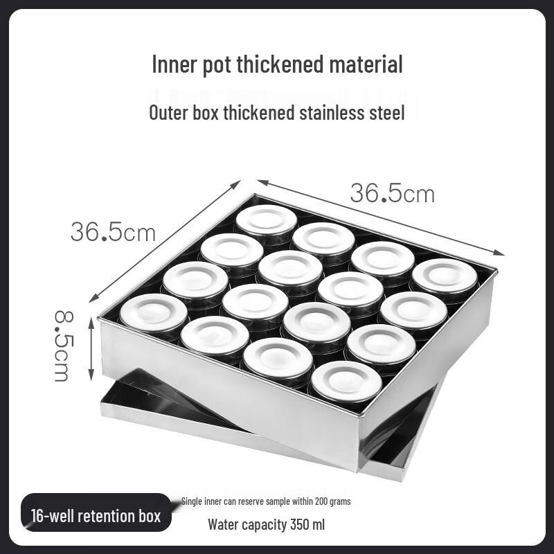 Molona Stainless Steel Food Sample Retention Box Set