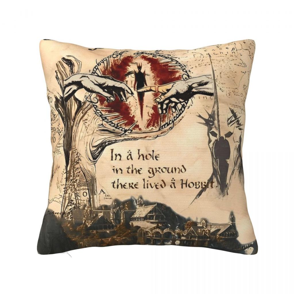 L-Lords Of The R-Rings Middle Earth Pillow Cover Soft Pillow Case Cushion Cover Pillowcases For Office Car Home Decorative