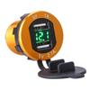 Car 12v24v Cigarette Lighter Socket Plug Dual Usb Charger Adapter Voltmeter Led