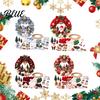 Beginner Craft Sets with Plush Kit Pom-Pom Wreath DIY Christmas Pompom Making Kit Balls Art