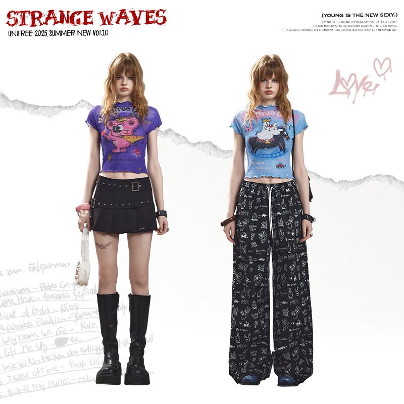 UNIFREE Nicolecheung Sweet Cool Print Short-Sleeve T-Shirt