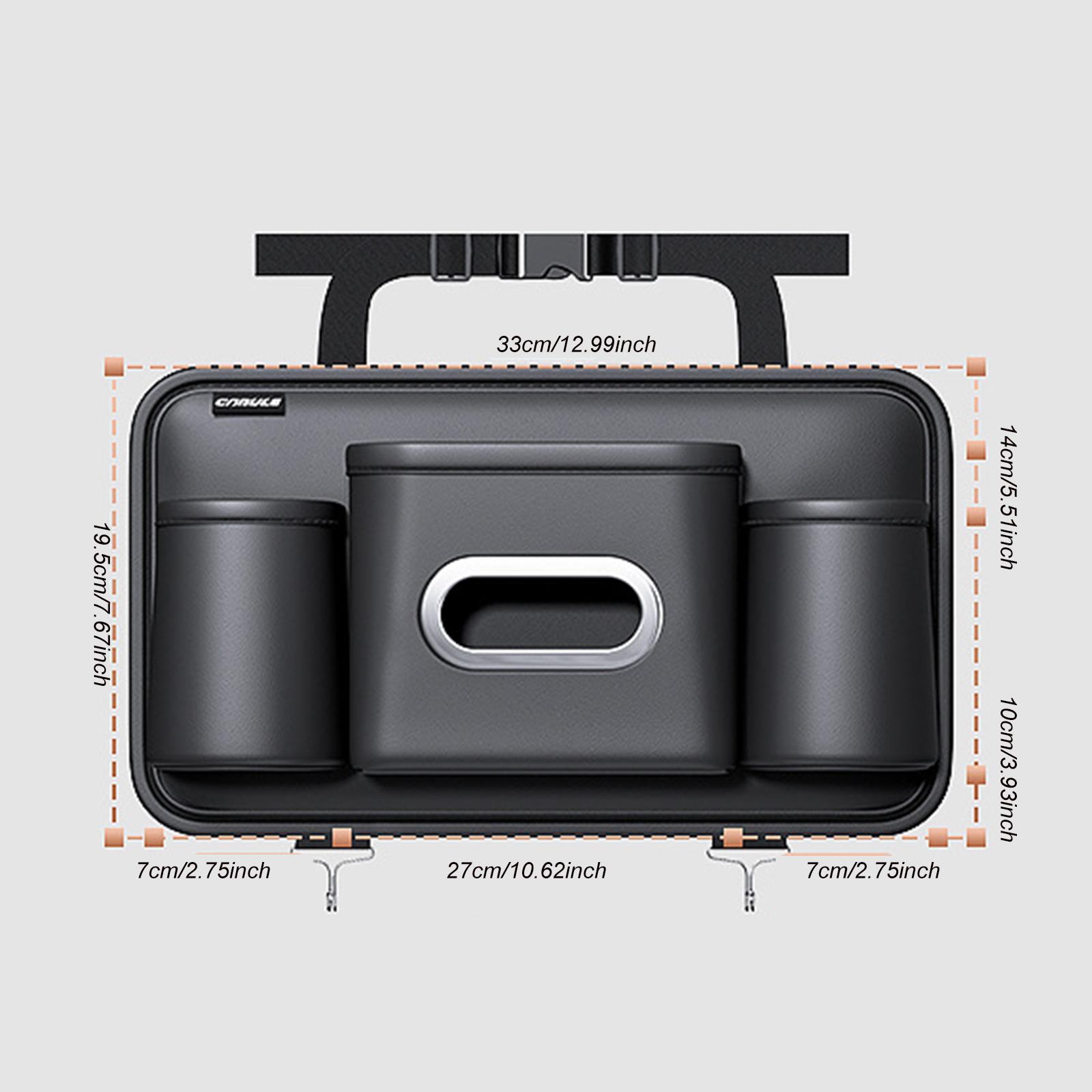

Подвесной ящик для хранения спинки автомобильного сиденья под сиденьем, ящик для хранения подстаканника, коробка для салфеток, украшение для сумки на заднее сиденье автомобиля чёрный