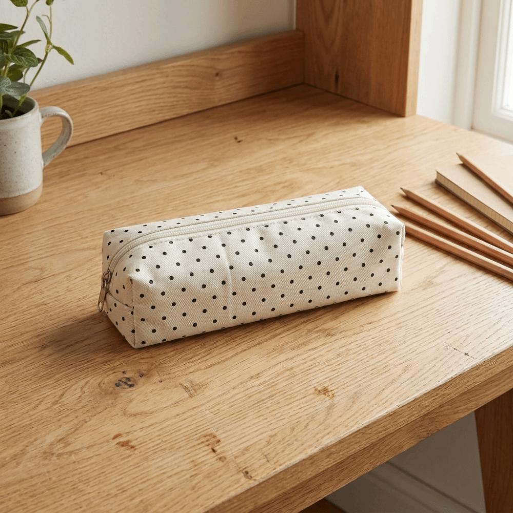 Y2k Pen Bag Canvas Pencil Pouch Makeup Cosmetic Storage Stationery Storage Bag Office