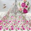 1/3/5yards Seven Colors High Density Embroidered Fabric for DIY Sewing Dress Available Fashionable Style Clothing Accessories