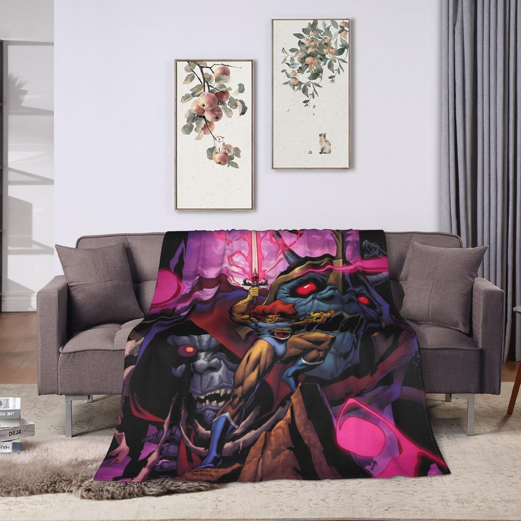 Thundercats Heroic Adventure Blankets Super Soft Novelty Plush Throw Blanket For Living Room Camping Flannel Bedspread Bed Cover