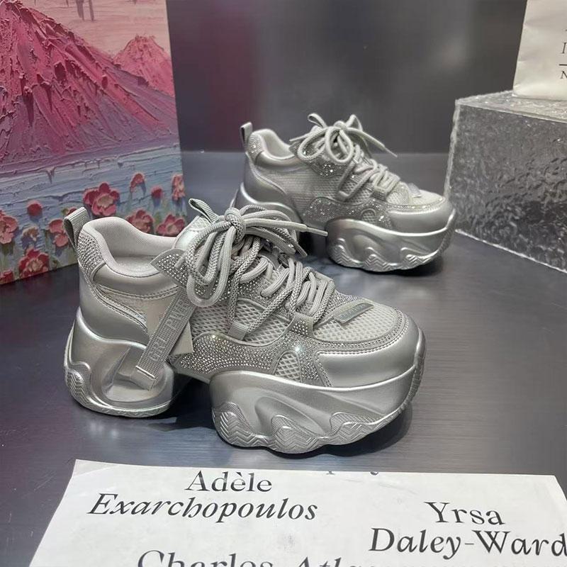 

Dad shoes women s shoes 2025 spring and summer new thick-soled inner height increase explosive version casual fashion versatile student shoes women s 40