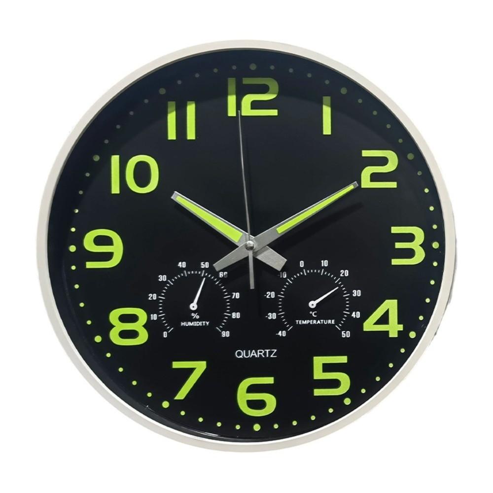 

Humidity Glow in the Dark Wall Clock Silent Quartz Wall Clock Modern Luminous Wall Clock Kitchen