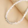 European and American Jewelry, a Few Taels of Broken Silver Imitation Pearl Necklace for Women, Versatile Mori Temperament Collarbone Chain 