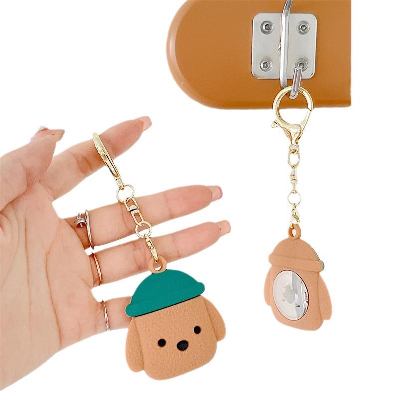 case for airtag Cute and creative shapes keychain anti-lost cartoon bear puppy Tracker Protector Protective Case for kid elderly