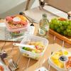 Meal Prep Salad Lunch Box for Office Workers, Double Layer Food Container with Sauce and Fruit Compartment, BPA-Free Bento Box
