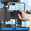 Car Headrest Phone Holder Hook Organizer Back Seat Hanger Mount Stand Black 2in1