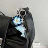 Lovely Dolphin And Flower Keychain Plastic Construction Bag Hanging Pendant Cute Gift For Girls Teens Students