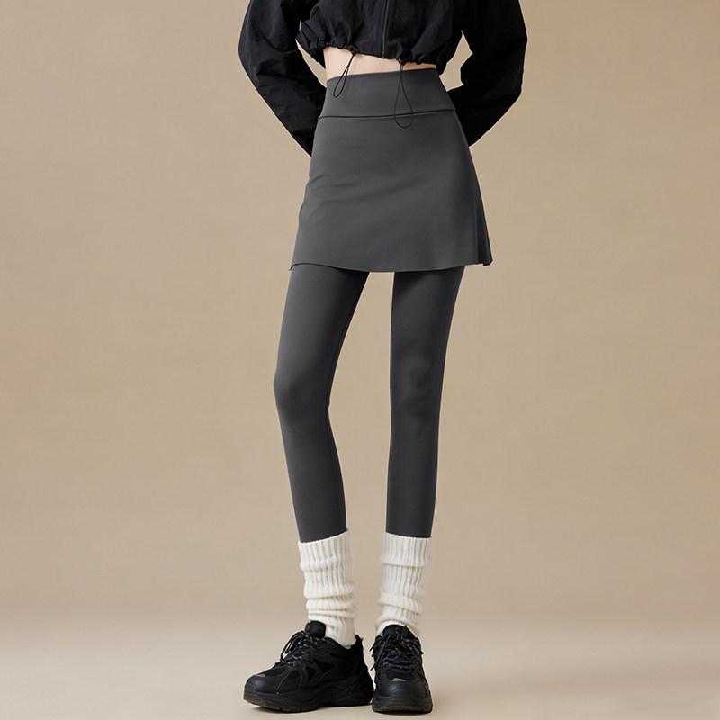 

2025 Women s Plus Size Shark Print Skirt-Pants: Athletic & Yoga Wear One Size (80-110 jin)