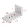 10pcs Aluminum Alloys L Feet Solar Panel Mounts Quick Install Solar Panel Mounting Bracket Connector Easy to Install