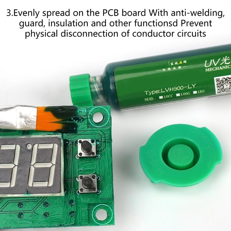 High Efficiency Light Activated Solder Pastes Reactive Solder Mask 100g/100cc for Electronic Board Maintenance