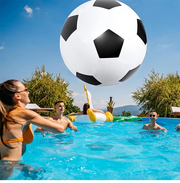 Large Inflatable Three-Color Beach Ball for Outdoor Fun and School Sports Activities