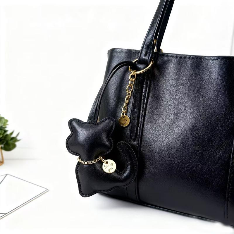 Yogodlns Cute Car Animal Fashion PU Leather Handbag Pendant Colorful Creative Kitty Bag Pendant Bag Hanging
