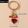 Fresh Fruit Keychain Simple Love Cherry Bag Pendant Fashion Key Accessories Couple Family Keychain Pendant