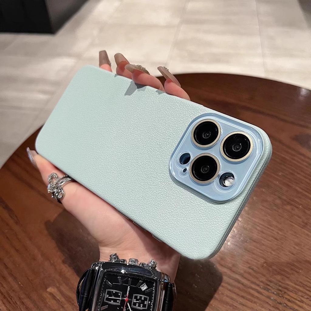 Leather Lychee Pattern Suitable for Apple 15 Promax Mobile Phone Case New IPhone 14 Matte All Inclusive 15 Protective Case