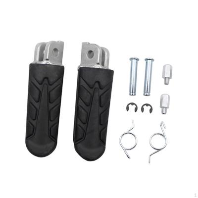 1 Pair of Motorcycle Foot Pegs Motorbike Rest Pedals Easy Installation Nonslip Front Footrests for