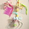 Cartoon Bear Bag Hanging Keychain Plush Bear Clothes Cute Glasses Bear Doll Keychain Bag Pendant Couple Keychain Gift