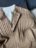2024 Men's American Retro V-Neck Cardigan - Autumn/Winter Casual Solid Knitwear