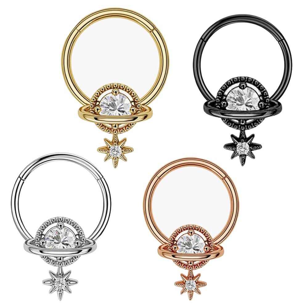 

Европейские и американские пирсинг-украшения для носа и уха в виде замкнутых колец 1.2x10mm