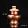 Buddhist MIni Tantric Bottle,Copper Tribute Organizer , Auspicious Luster, Red Tibetan Spices Storage Bottle, Desktop Decorative
