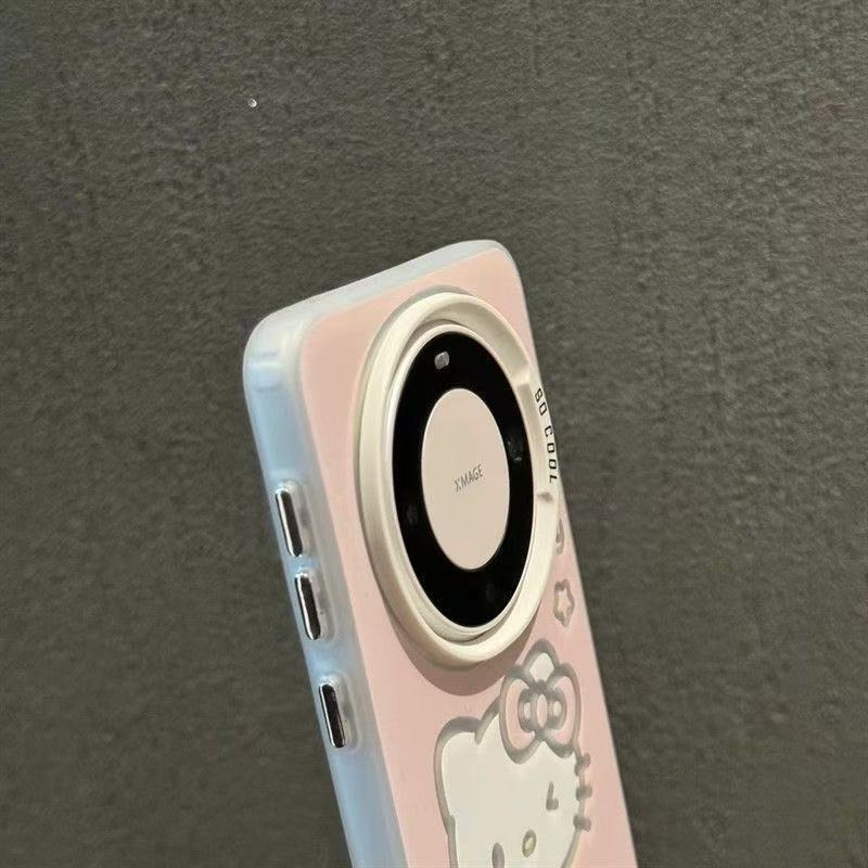 Hello Kitty Mate70 protective case Mate60 ultra-thin P70Pro painted light luxury Mate40