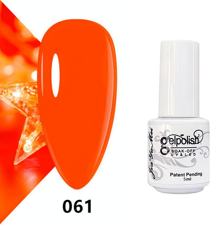 GELPOLISH Nail Art Set: Base, Top Coat, Transparent & White Gel Polishes