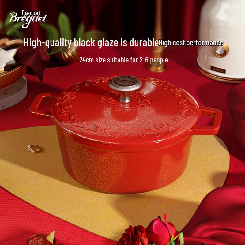 Breguet Enamel Cast Iron Multi-Purpose Pot