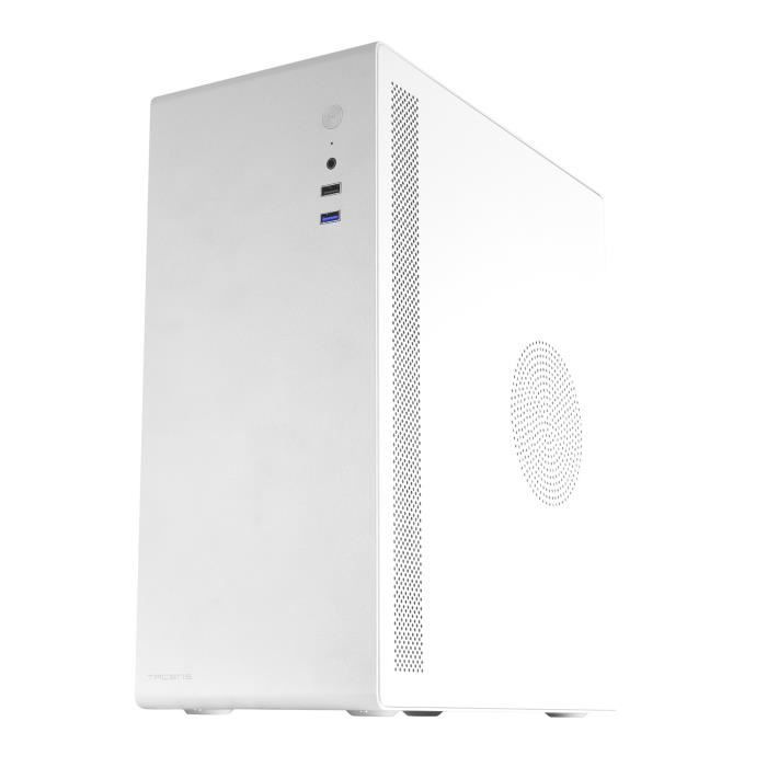 Boîtier mini-tour - NOVAX - Blanc - Ventilateur intégré - USB 3.0 - MicroATX/Mini-ITX